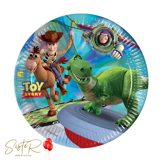 8 Piatti di Carta Toy Story Partysaurus 23 cm