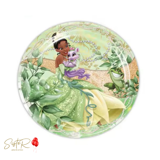Piattini in Carta Principessa Tiana: Tiana e il Ranocchio