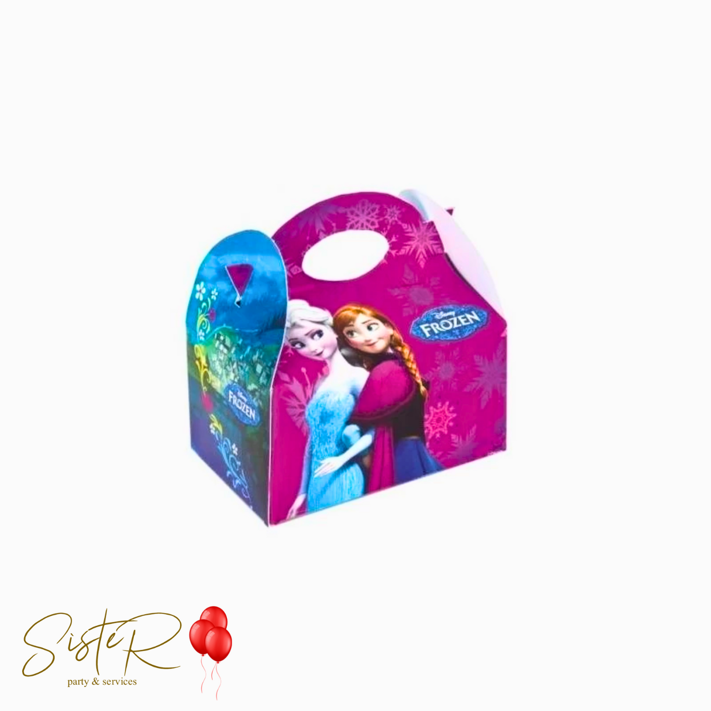 Scatole Box Anna e Elsa Frozen in Cartoncino 16x14x10