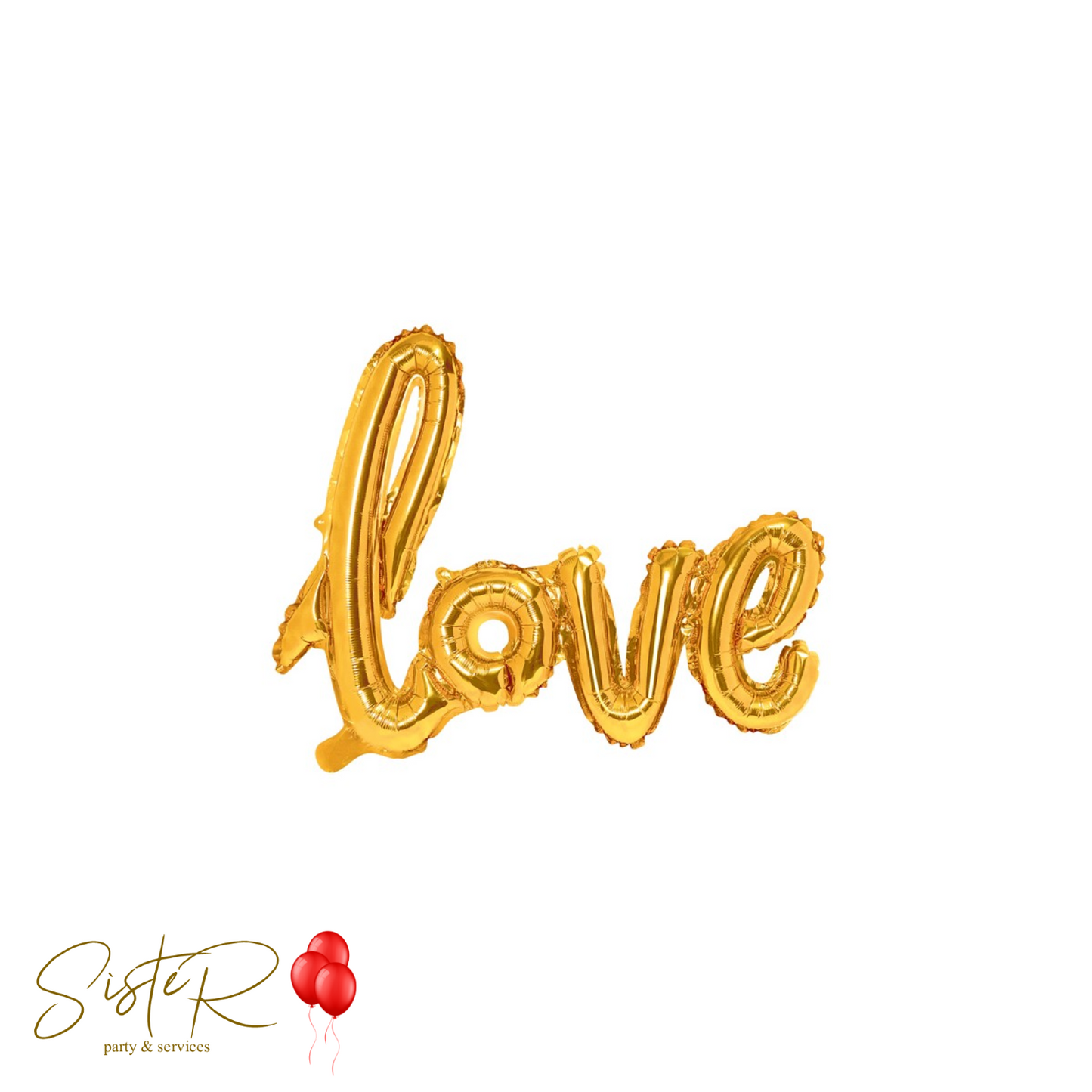 Scritta in foil Love 73 x 59cm