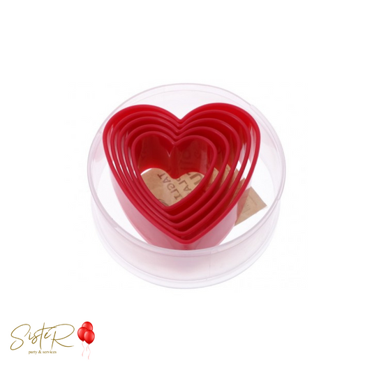 Set 5 tagliapasta Cuori