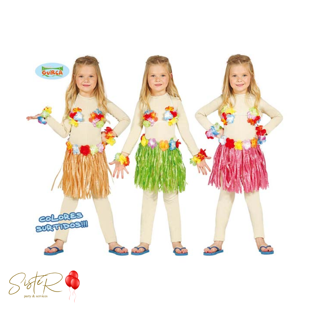 Costume HAWAIANO multicolore per bambini