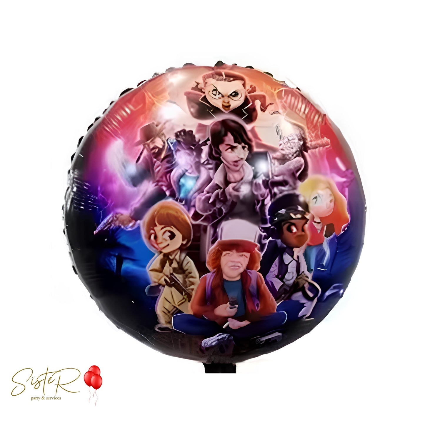 Palloncino Foil Tondo Stranger Things – Decorazione Festa Tema Serie TV