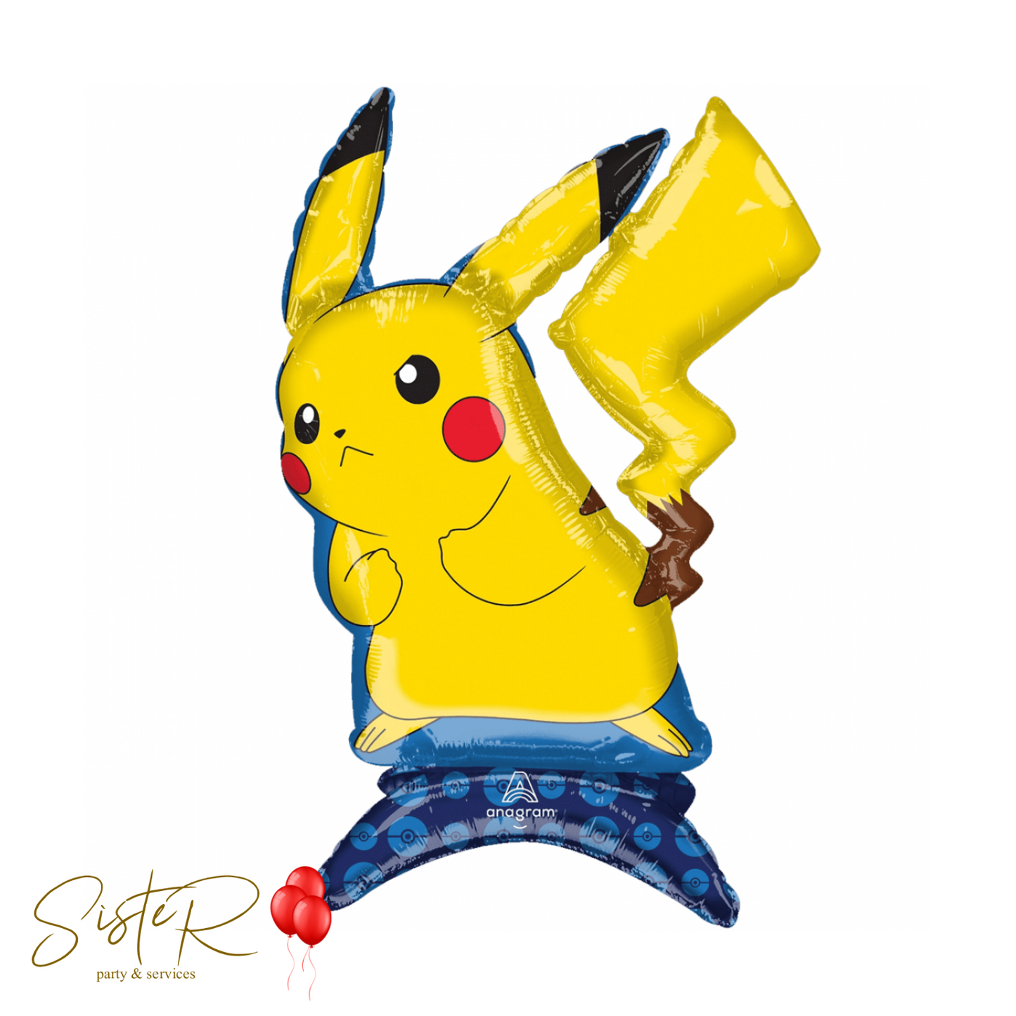 Pallone foil Self Standing Pikachu 45 x 61 cm