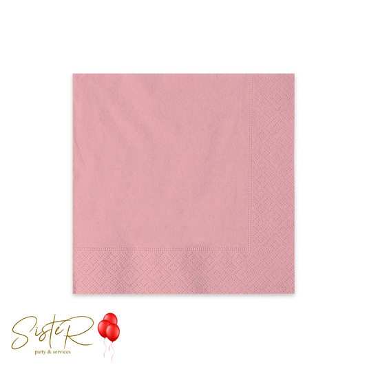 TOVAGLIOLI IN CARTA 33X33 2 VELI - 50 PZ. Rosa