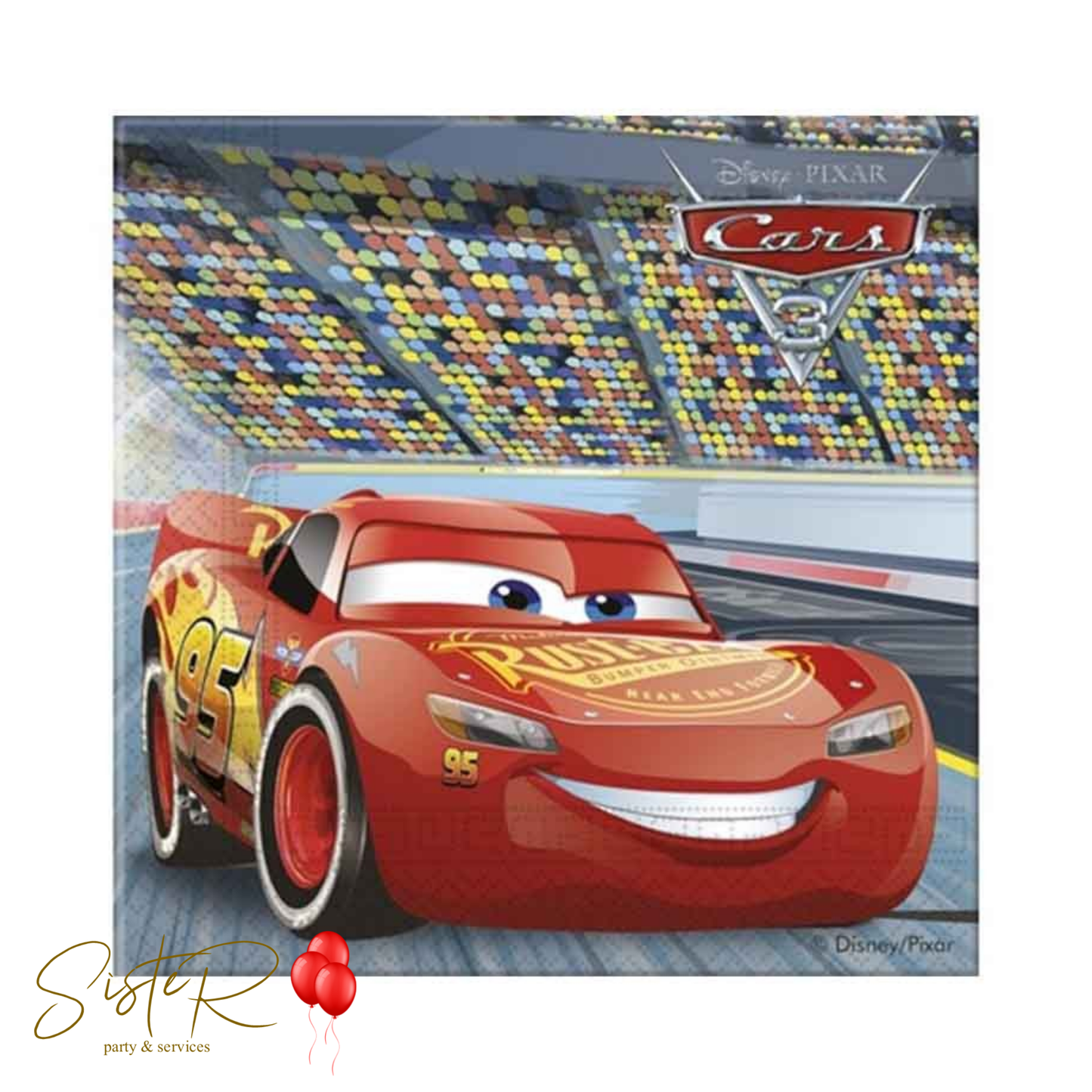 Tovaglioli di Carta Cars 3 - 20 Pezzi