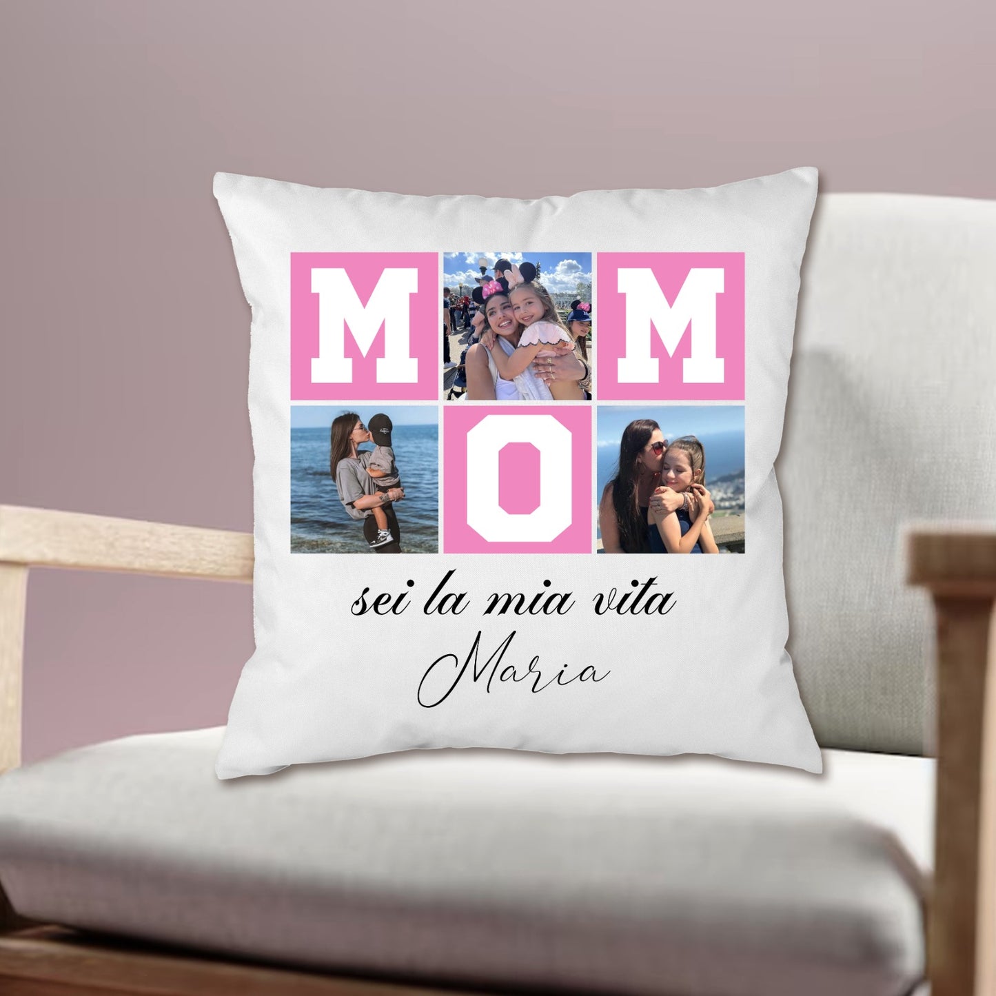 Cuscini Personalizzati Festa della Mamma – Con Foto, Nome e Dedica