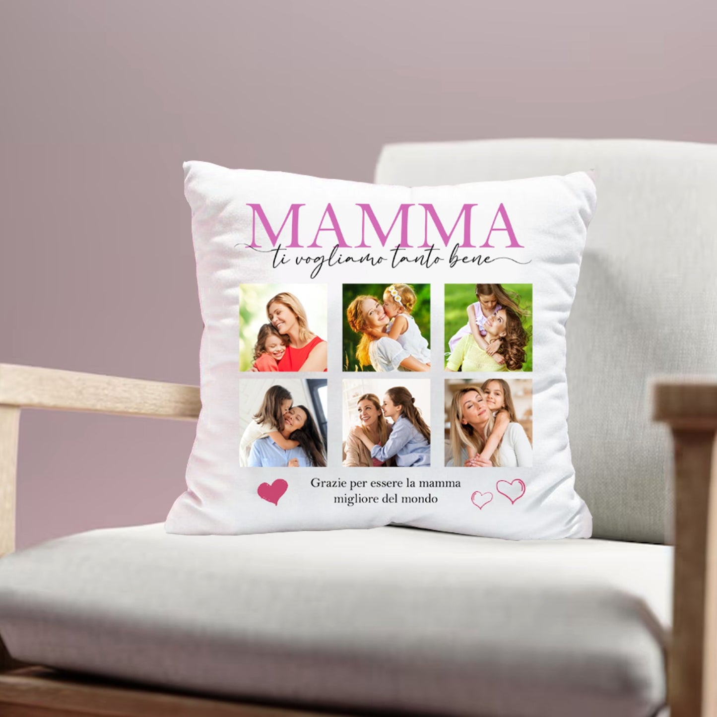 Cuscini Personalizzati Festa della Mamma – Con Foto, Nome e Dedica