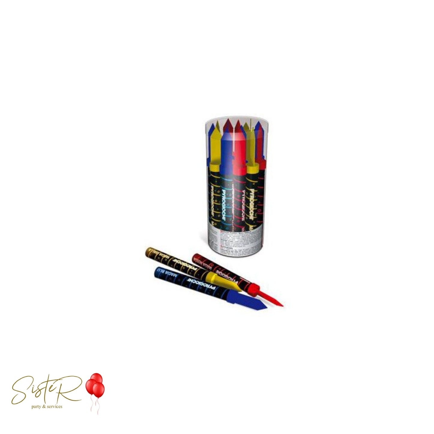 Fontana Magica Colorata 15 cm – Candela Scintillante per Torte (Vendita Singola)