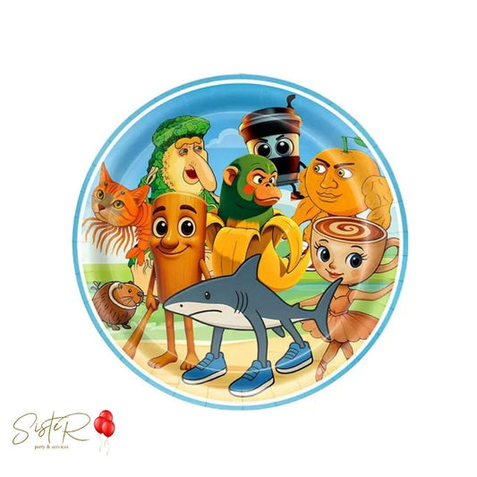 Piatti in Carta Tema Brainrot - 10 pz