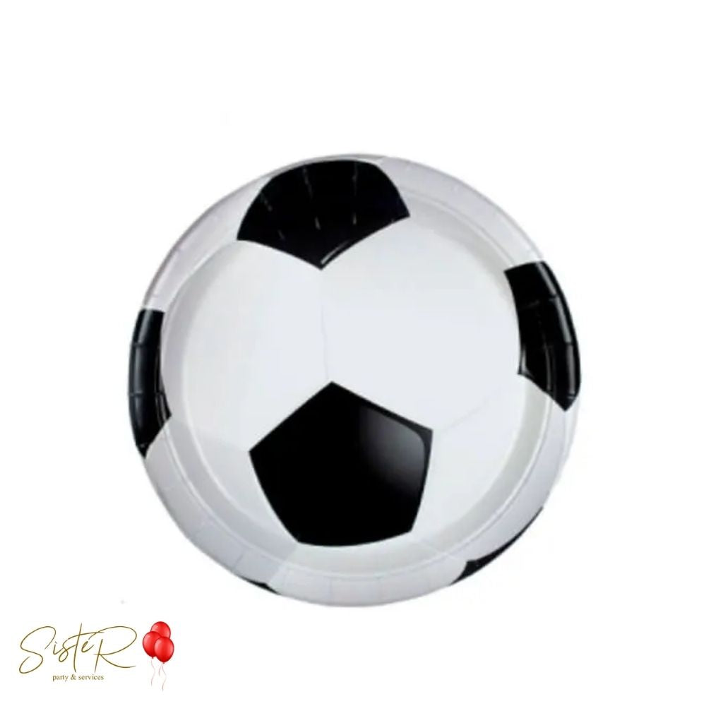 Piatti Calcio Ø23 cm – 6 Pezzi in Cartoncino per Festa a Tema