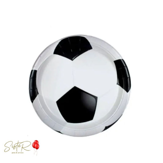 Piatti Calcio Ø23 cm – 6 Pezzi in Cartoncino per Festa a Tema