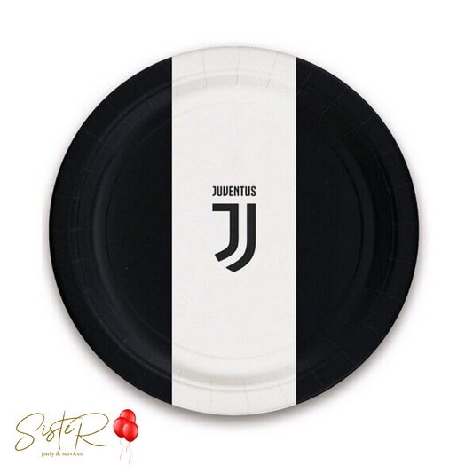 Piatto carta 23cm Juventus Bianconero 8pz