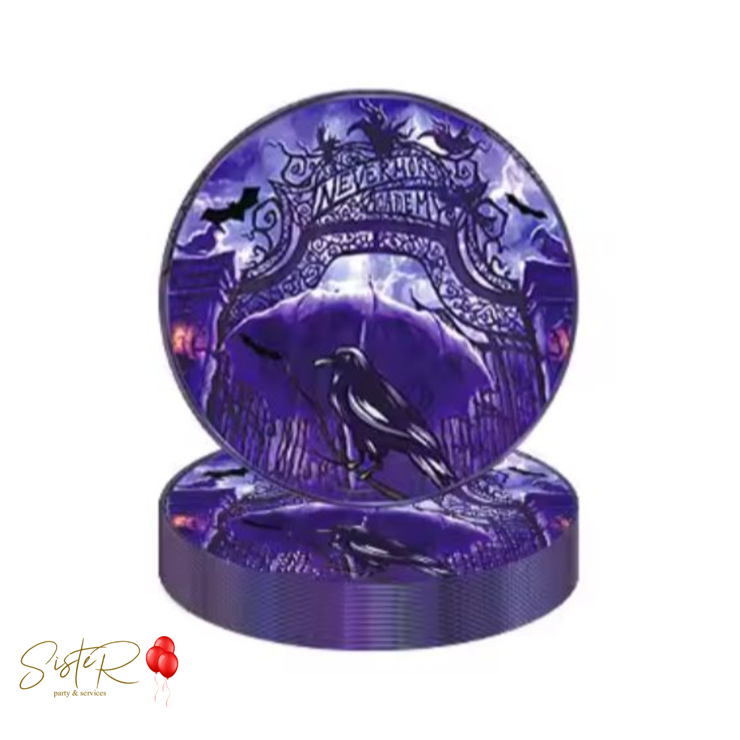 Piattini Mercoledì Addams - 18 cm, 10 pz