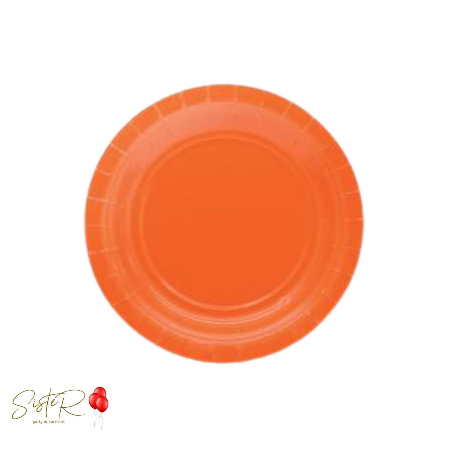 Piattini Arancio - 18 cm, 25 pz