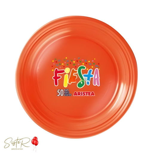 Piattini Dessert Arancione - 18 cm, 50 pz