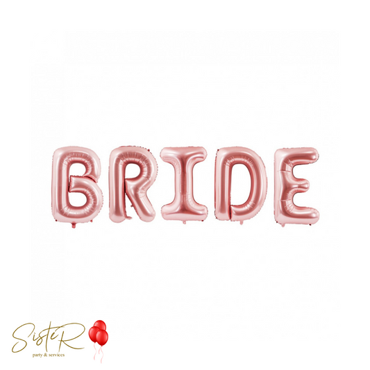 Scritta Bride in Mylar rose gold