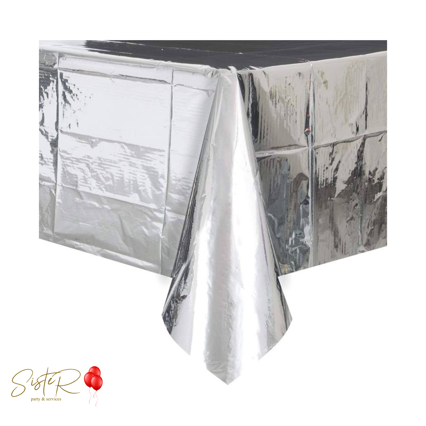 Tovaglia Argento Metallizzata 54 x 108 in (1,37 x 2,74 m)