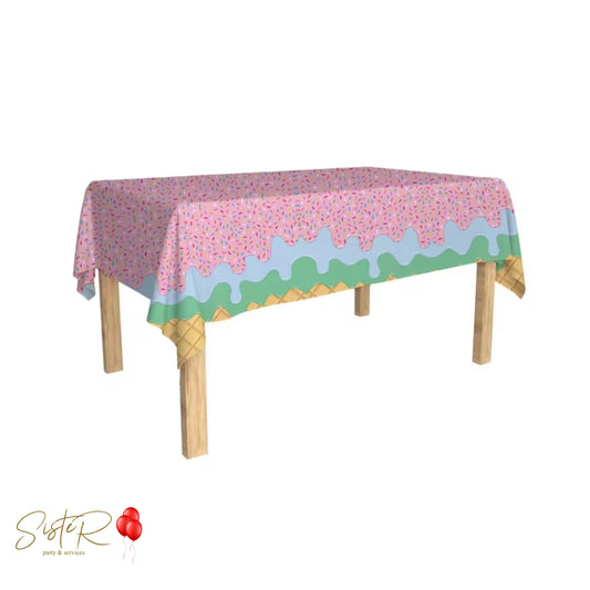 Tovaglia in Plastica a Tema Ice Cream