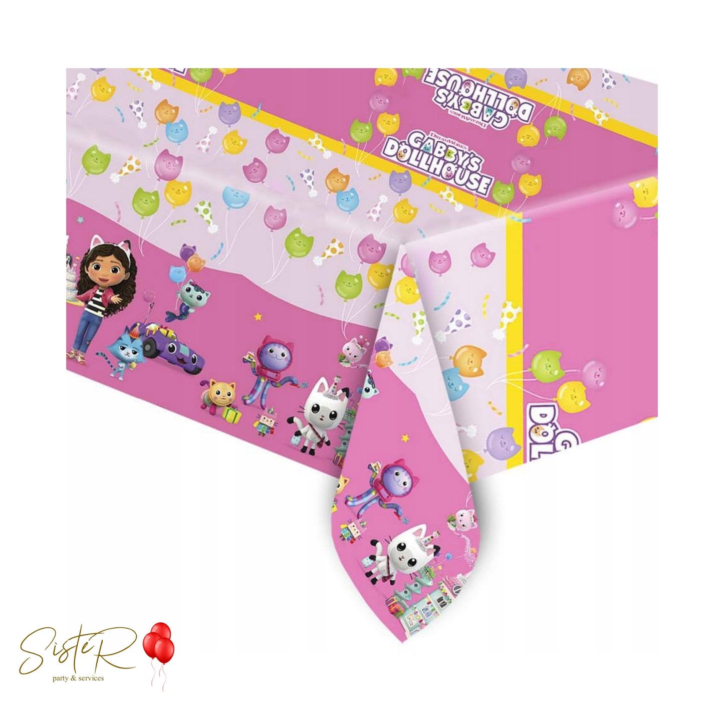 Tovaglia in Plastica Gabby's Dollhouse - 120x180cm