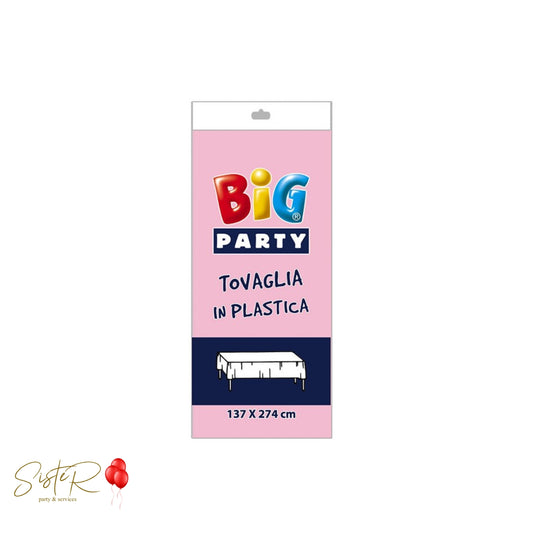 Tovaglia Rosa in PVC - 137 x 274 cm