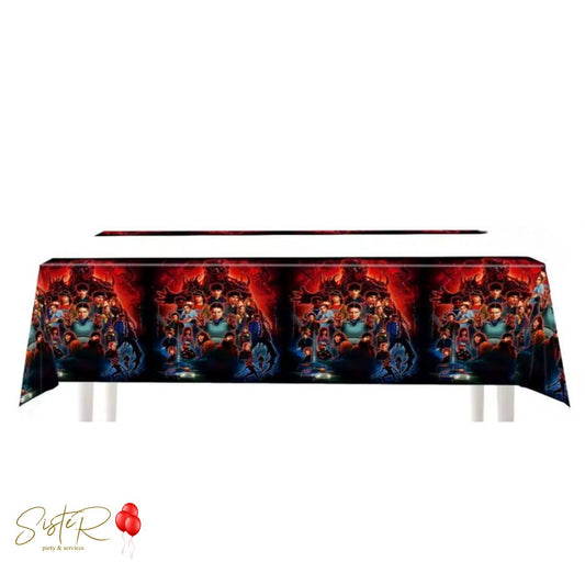Tovaglia Plastica Stranger Things 180x108 cm – Tovaglia Festa Compleanno Tema Serie TV