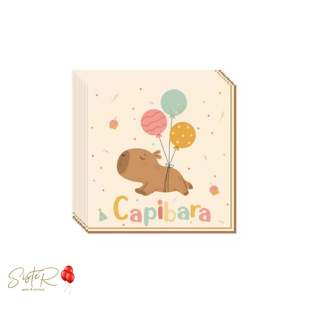 Tovaglioli Tema Capibara – 20 pezzi